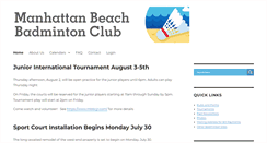 Desktop Screenshot of mbbadmintonclub.com